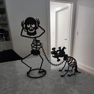 Partylite "Bones" and the dog votive candle holders